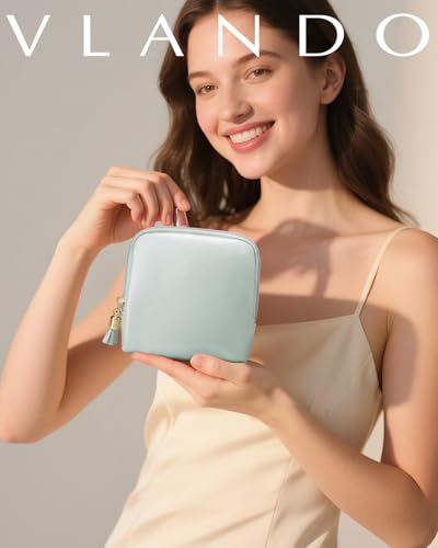 Vlando Boîte à bijoux de voyage avec franges et 6 couches pour femme, étui en cuir synthétique adapté pour boucles d'ore