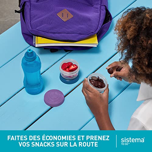 Mini Bites To Go 130ml 3 Paquet pour Femmes en Voyage Santé et Convenience